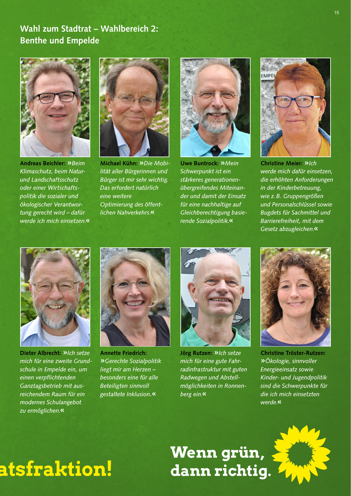 Vorschau Grüne Ronnenberg: Wahlprogramm 2016 Seite 15