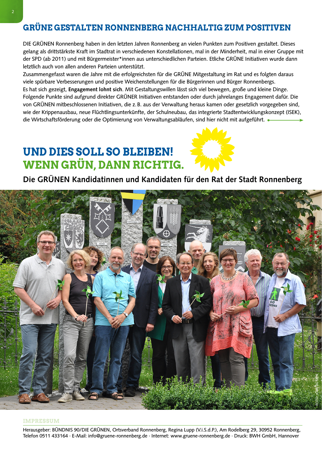 Vorschau Grüne Ronnenberg: Wahlprogramm 2016 Seite 2