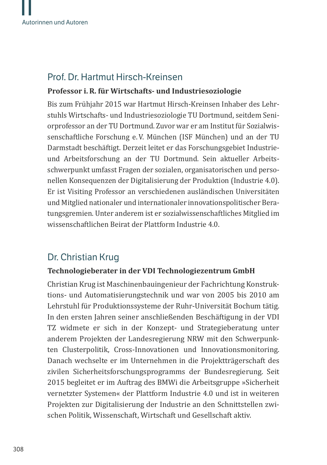 Vorschau M. Vassiliadis // Digitalisierung und Industrie 4.0 Seite 308