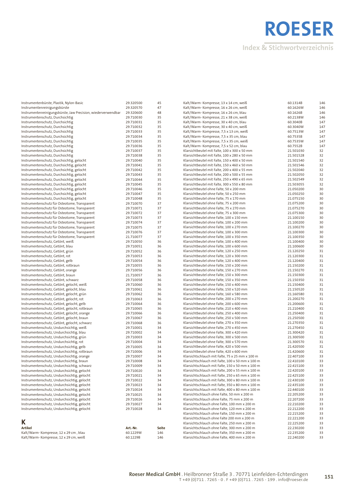 Vorschau ROESER-Katalog 1/2013 Seite 151