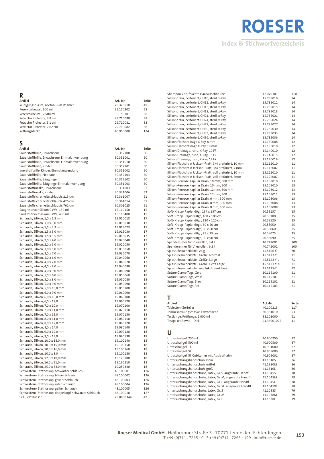Vorschau ROESER-Katalog 1/2013 Seite 153