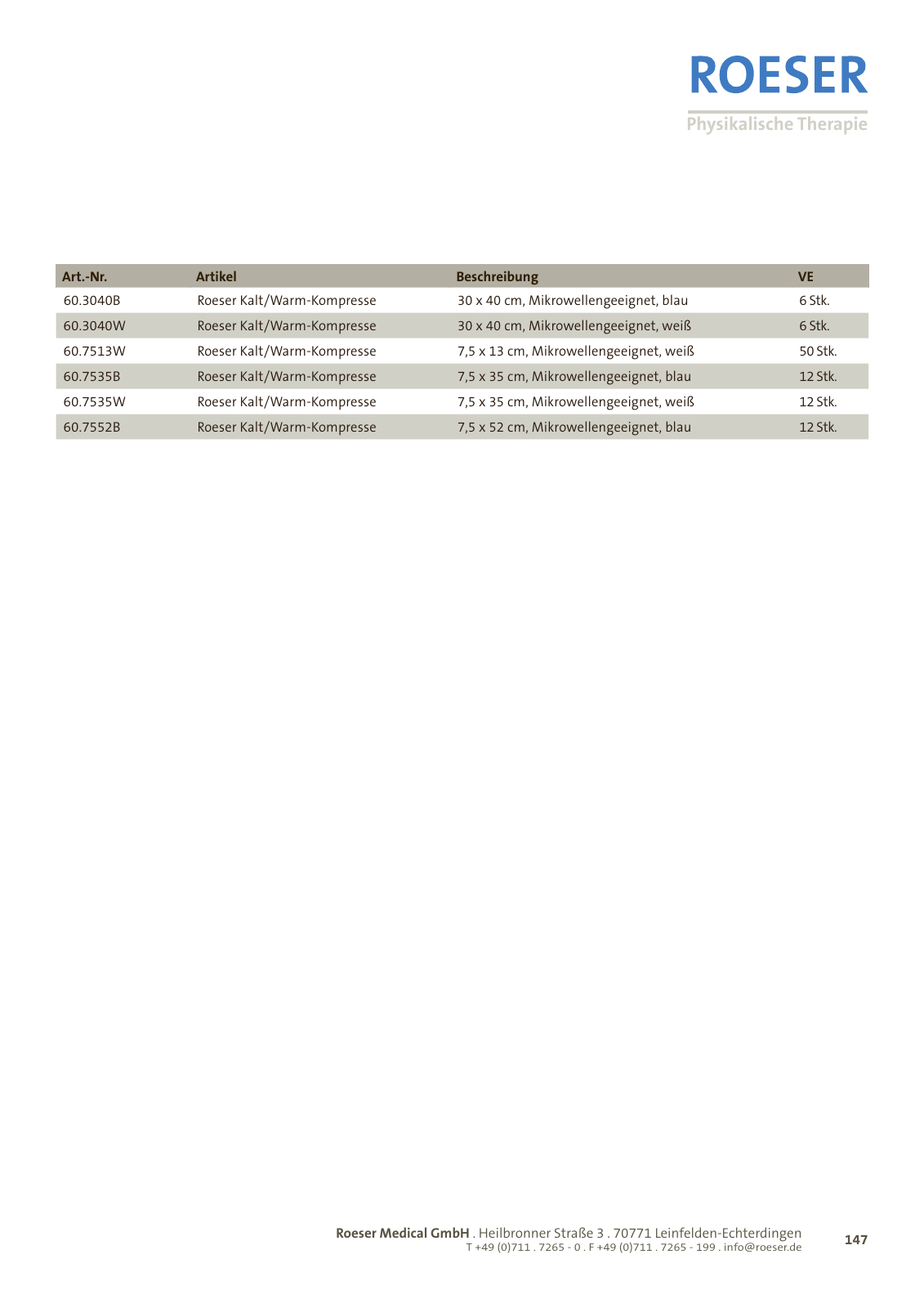 Vorschau ROESER-Katalog 1/2013 Seite 147
